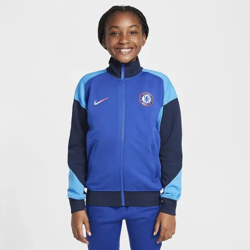 Chelsea FC Academy Pro Big детские Nike Dri-FIT Soccer Anthem Куртка синий