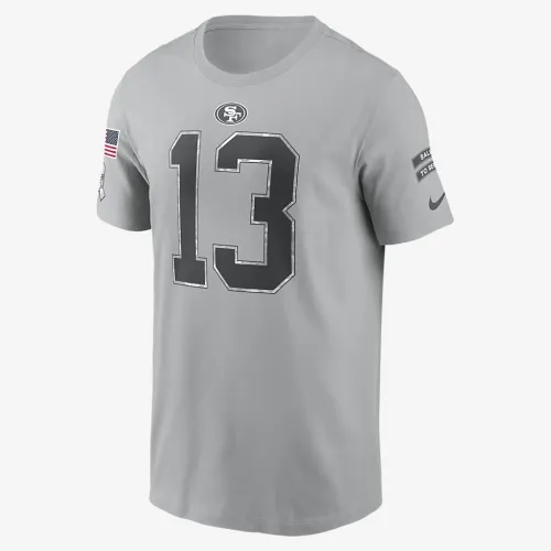 Brock Purdy San Francisco 49ers Salute to Service чоловічі Nike NFL футболка колір сірий