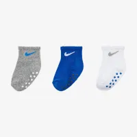 Nike Core Swoosh Baby (6-12M) Gripper шкарпетки Box комплект (3 пар) різнокольорові