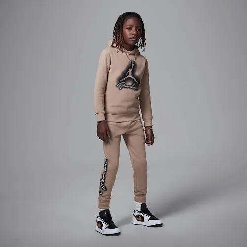 Nike Jordan MVP Little детские 2-Piece Fleece Pullover Толстовка с капюшоном набор цвет коричневый