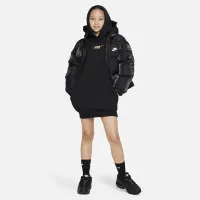 Nike Sportswear Club Fleece Big детские (Girls') Толстовка с капюшоном Костюм цвет черный