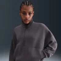 Nike 24.7 ImpossiblySoft жіноча Dri-FIT оверсайз 1/2-Zip Top колір сірий