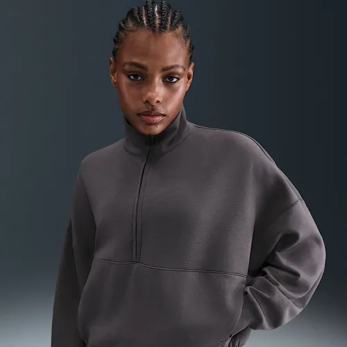Nike 24.7 ImpossiblySoft жіноча Dri-FIT оверсайз 1/2-Zip Top колір сірий