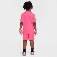 Nike Dri-FIT Kylian Mbappé Little дитячі ACD25 Short Sleeve Top and шорти комплект Pink