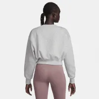 Nike Sportswear Phoenix Fleece жіноча Cropped V-Neck Top колір сірий