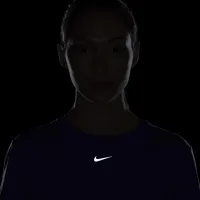 Nike One Classic жіноча Dri-FIT Short-Sleeve Cropped Top блакитний