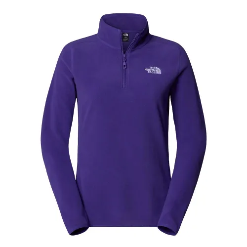 Кофта/футболка The North Face 100 Glacier 1/4 Zip Fleece 0A855MNL41 - фиолетовая