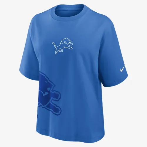 Detroit Lions Boxy женская Nike NFL футболка синий