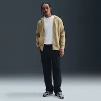Nike Club мужские Full-Zip Fleece Толстовка с капюшоном цвет коричневый