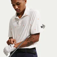 Nike Par мужские Dri-FIT Short-Sleeve для гольфа Polo цвет белый