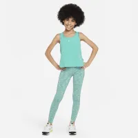 Nike Dri-FIT One Big дитячі (Girls') тренувальні Tank Top колір зелений