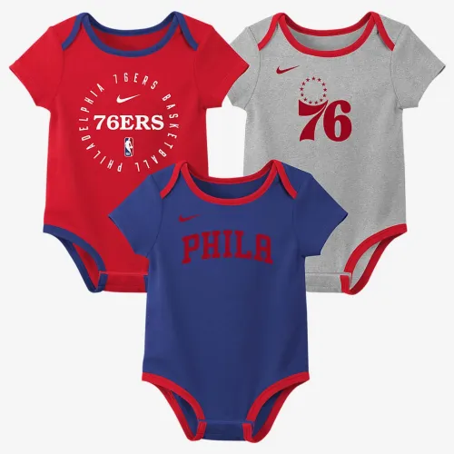 Philadelphia 76ers Baby Nike NBA 3 пари Bodysuit комплект колір червоний