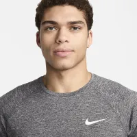 Nike чоловічі Heatheколір червоний Short-Sleeve Hydroguard Swim Shirt колір сірий