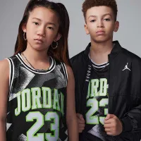 Nike Jordan23 Big дитячі Printed Jersey колір чорний