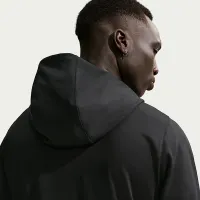 Nike Primary NanoKnit мужские Dri-FIT UV Protection Full-Zip Performance Толстовка с капюшоном цвет черный