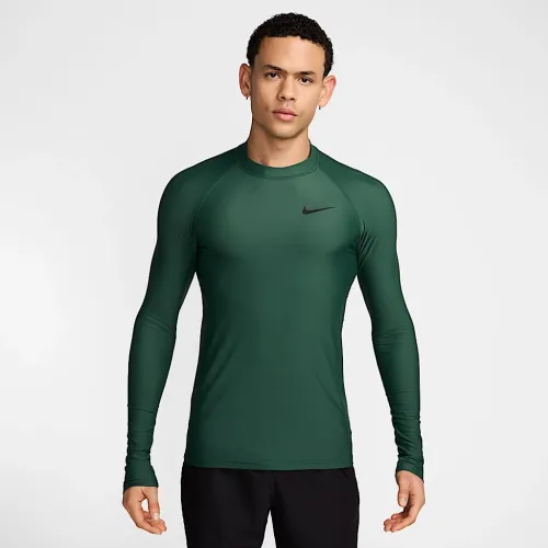 Nike Swim цвет белыйwater мужские Long-Sleeve Rashguard цвет зеленый
