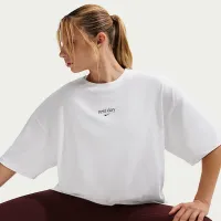 Nike женская оверсайз Dri-FIT Short-Sleeve футболка цвет белый