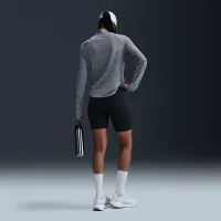 Nike Swift жіноча Dri-FIT UV 1/4-Zip Running Top колір сірий