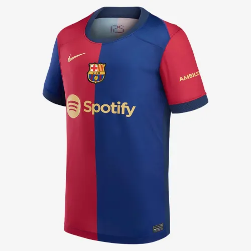 Gavi Barcelona 2024/25 Stadium Home Bid детские Nike Dri-FIT Soccer Jersey синий