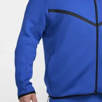 Nike Tech мужские Full-Zip Windrunner Толстовка с капюшоном синий