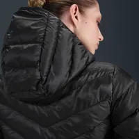 Nike Sportswear Windpuffer женская Therma-FIT Hooded Puffer цвет черный