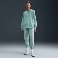 Nike Sportswear Phoenix Fleece жіноча оверсайз Crew-Neck світшот колір зелений
