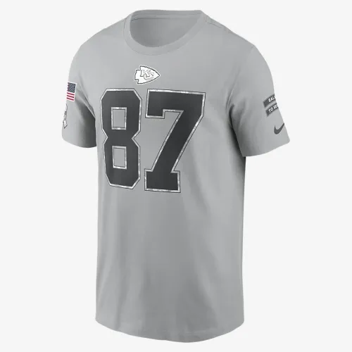 Travis Kelce Kansas City Chiefs Salute to Service чоловічі Nike NFL футболка колір сірий
