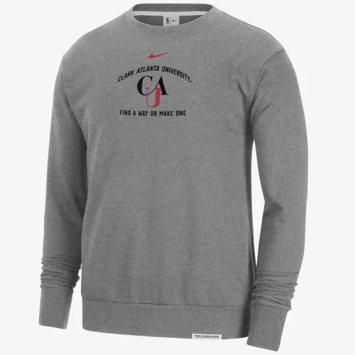 Clark Atlanta Standard Issue чоловічі Nike College Fleece Crew-Neck світшот колір сірий