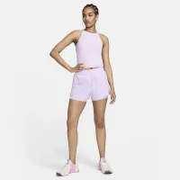 Nike One Fitted жіноча Dri-FIT Ribbed Tank Top колір фіолетовий