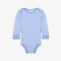 Nike Baby Essentials Baby (12-24M) Long Sleeve Bodysuits (3 Pack) різнокольорові