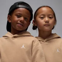 Nike Jordan Brooklyn Fleece Little дитячі 2-Piece Pullover Толстовка з капюшоном комплект колір коричневий