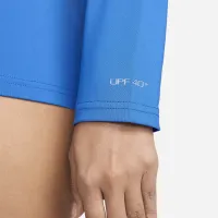 Nike Essential жіноча Long-Sleeve Hydroguard Swim Shirt блакитний