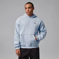 Nike Jordan Brooklyn Fleece мужские оверсайз Pullover Толстовка с капюшоном синий