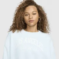 Nike Sportswear Phoenix Fleece женская Over-оверсайз Crew-Neck Graphic свитшот синий