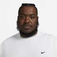 Nike Solo Swoosh мужские Fleece Crew цвет белый