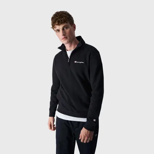 Кофта/футболка Champion Half Zip Fleece 219213-KK001 -  Черная