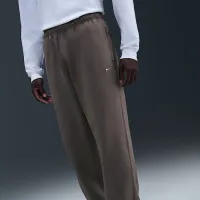 Nike Solo Swoosh мужские Fleece Open-Hem Pants цвет серый