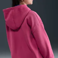 Nike Sportswear Club Fleece Big дитячі оверсайз Pullover Толстовка з капюшоном колір фіолетовий