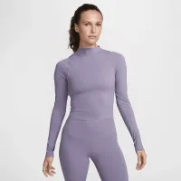 Nike Zenvy женская Dri-FIT Long-Sleeve Top цвет фиолетовый