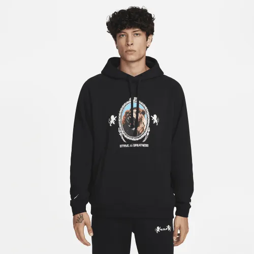 Nike LeBron мужские Pullover Fleece Толстовка с капюшоном цвет черный