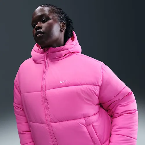 Nike Sportswear Classic Puffer женская Therma-FIT Loose Hooded Куртка (большие размеры) Pink