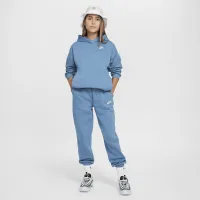 Nike Sportswear Club Fleece Big детские оверсайз Pullover Толстовка с капюшоном синий