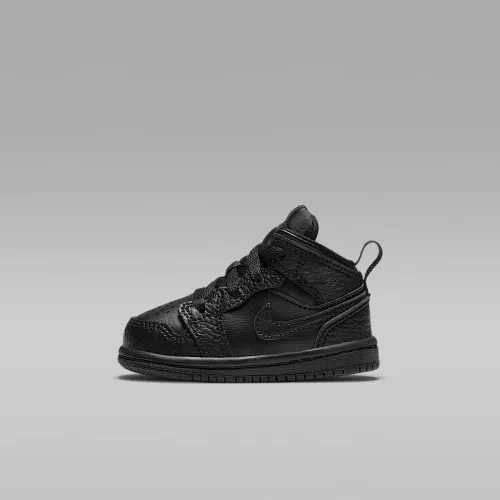 Nike Jordan 1 Mid Infant/Toddler Кроссовки цвет черный