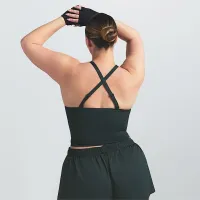 NikeSKIMS Shine женская V-Neck Tank Top цвет зеленый