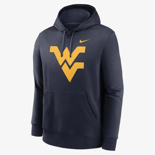 West Virginia Mountaineers Primetime Everколір зелений Club Primary Logo чоловічі Nike College Pullover Толстовка з капюшоном блакитний