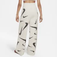 Nike Sportswear Phoenix Cozy Букле женская С высокой Талией Wide-Leg Knit Pants цвет коричневый