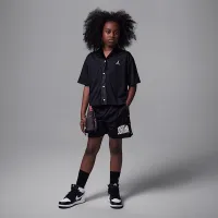 Nike Jordan Dri-FIT тренувальні Camp Big дитячі Jumpman Mesh Top колір чорний