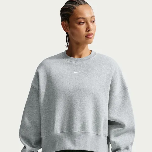 Nike Sportswear Phoenix Fleece женская Over-оверсайз Crew-Neck свитшот цвет серый