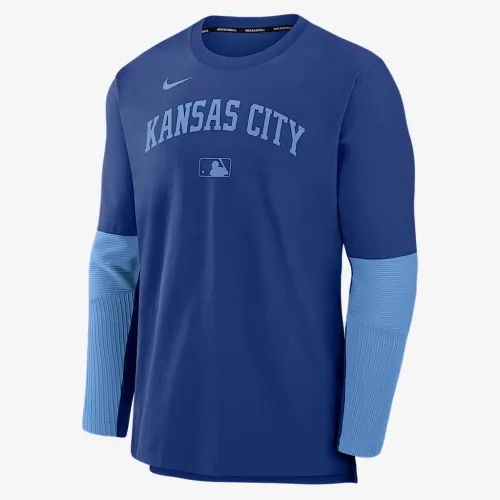 Kansas City Royals Authentic Collection Player чоловічі Nike Dri-FIT MLB Pullover світшот блакитний