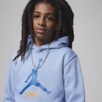 Nike Jordan MJ Baseline Pullover Толстовка с капюшоном Big Kids Толстовка с капюшоном синий